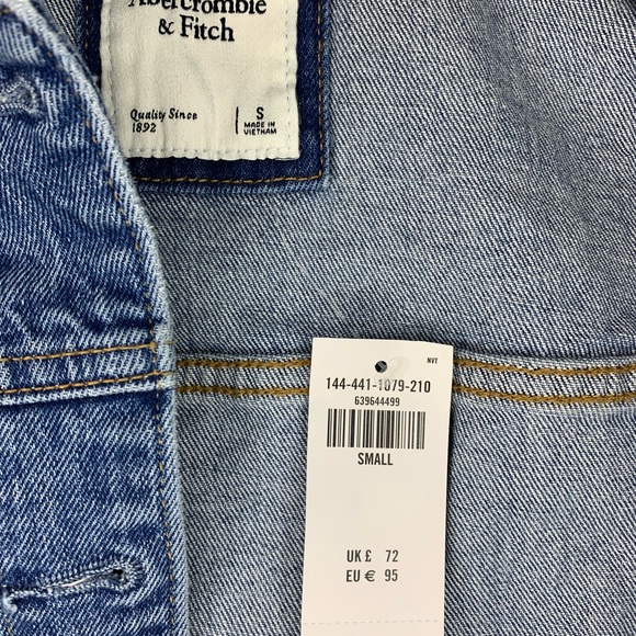 Abercrombie & Fitch Denim Jacket Small NWT - Picture 3 of 9